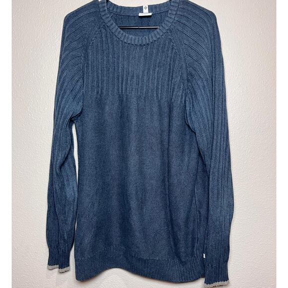 🧵 Columbia Knit Crewneck Sweater – Charcoal Gray Size XL - Picture 1 of 5